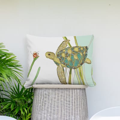 Magnolia Casual Outdoor Pillow Sea Turtle 13x18