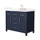 Option Dark Blue / White Quartz Top / Brushed Gold