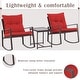 preview thumbnail 37 of 43, Pheap Outdoor 3-piece Rocking Wicker Bistro Set by Havenside Home