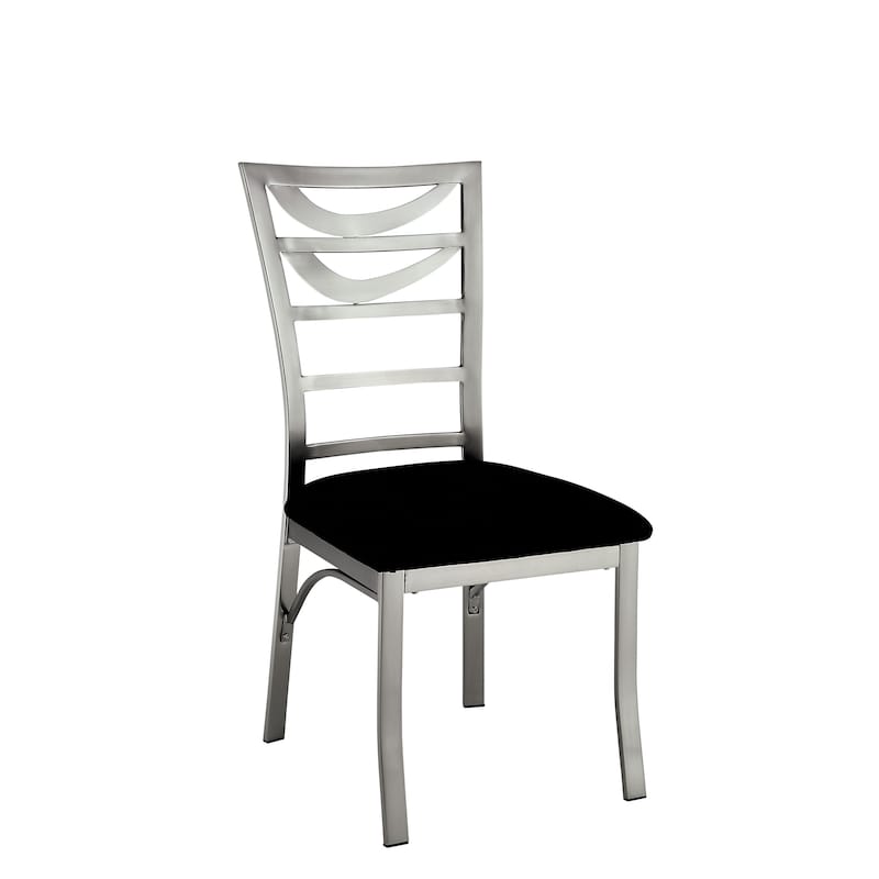 Sculpture I Contemporary Black Steel 5-Piece Round Dining Set by Furniture of America