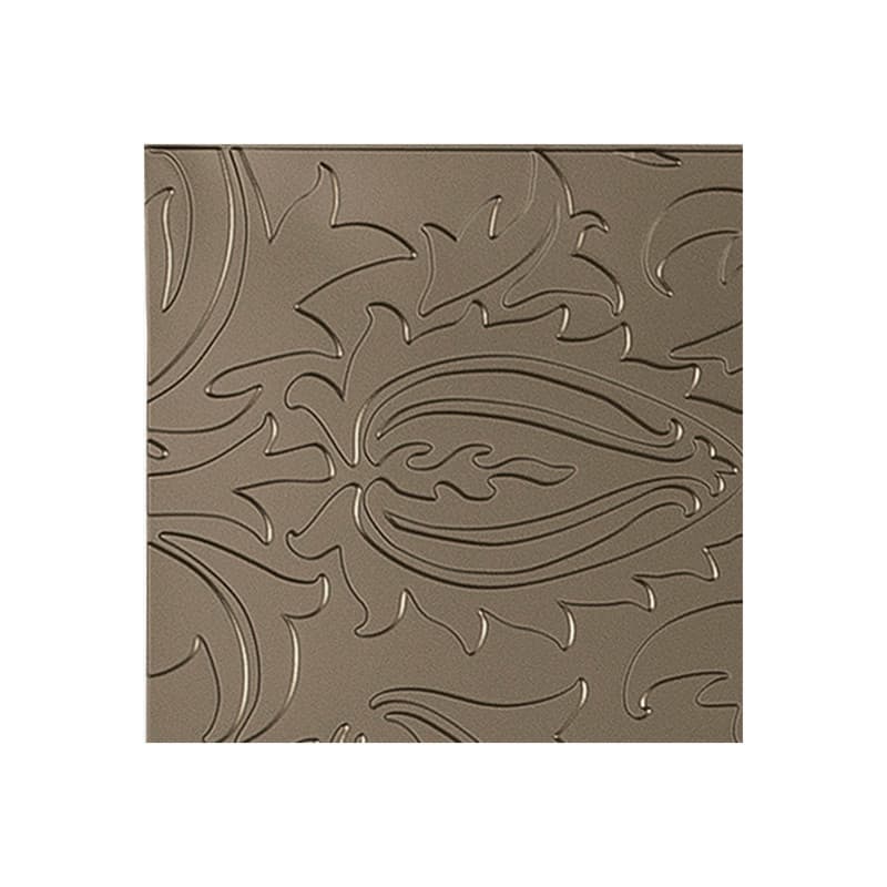 FASÄDE Nettle 4-foot x 8-foot PVC Wall Panel in Argent Bronze - Brown - Sample