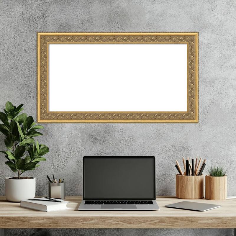 Carter Dark Gold Framed Dry Erase Magnetic Board