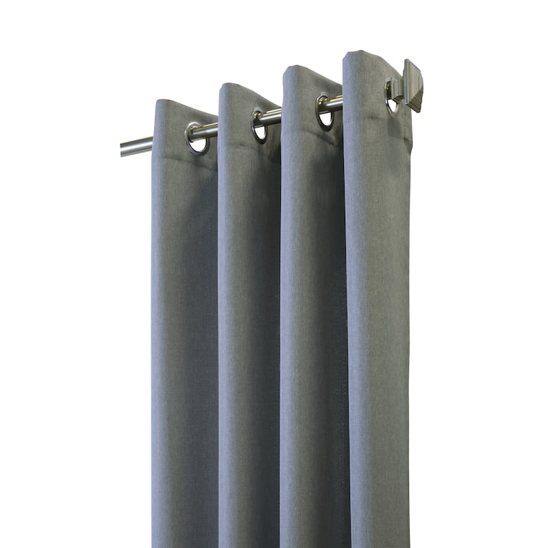 Margaret Richly Textured Woven Grommet Curtain Panel by Habitat