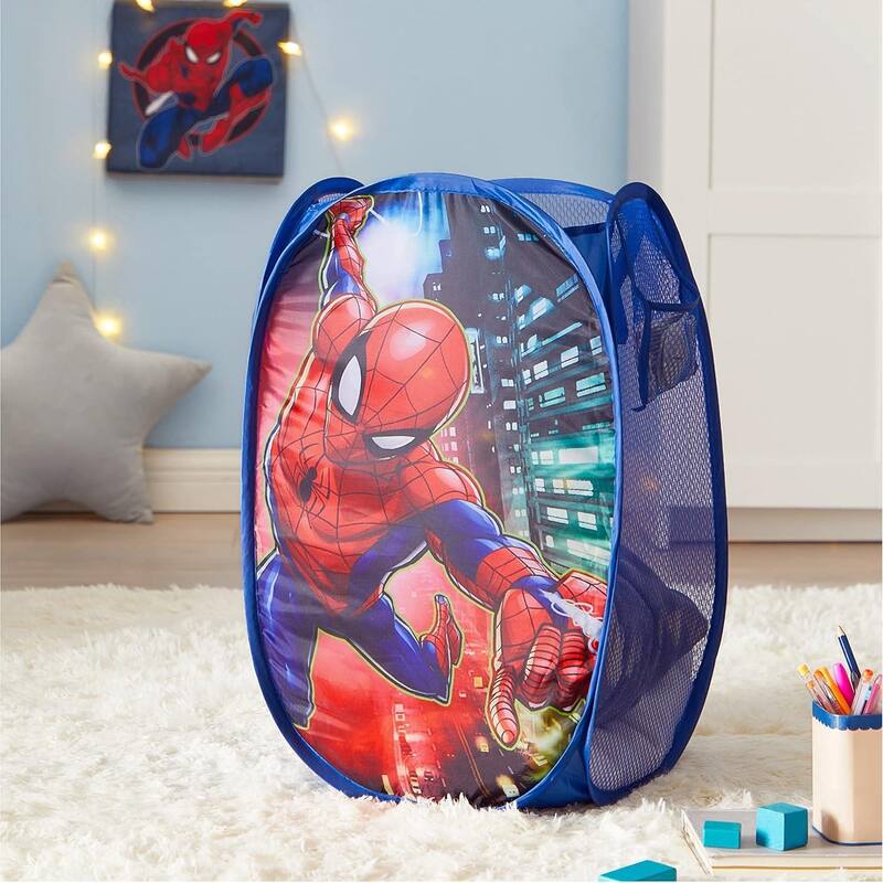 Marvel Spiderman Pop Up Hamper For Kids - Blue