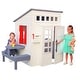 preview thumbnail 3 of 9, KidKraft Modern Outdoor Playhouse - White