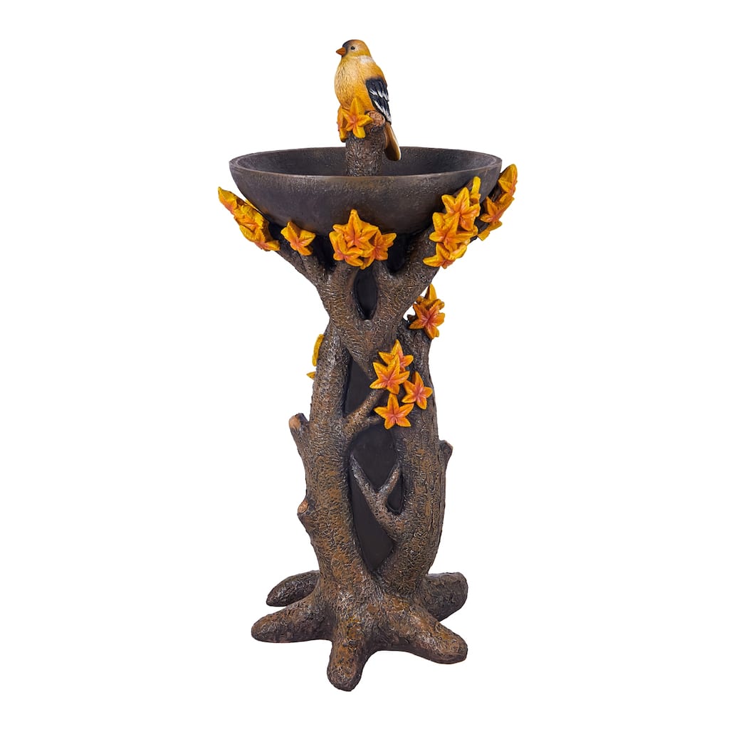 Maple Tree Resin Birdbath
