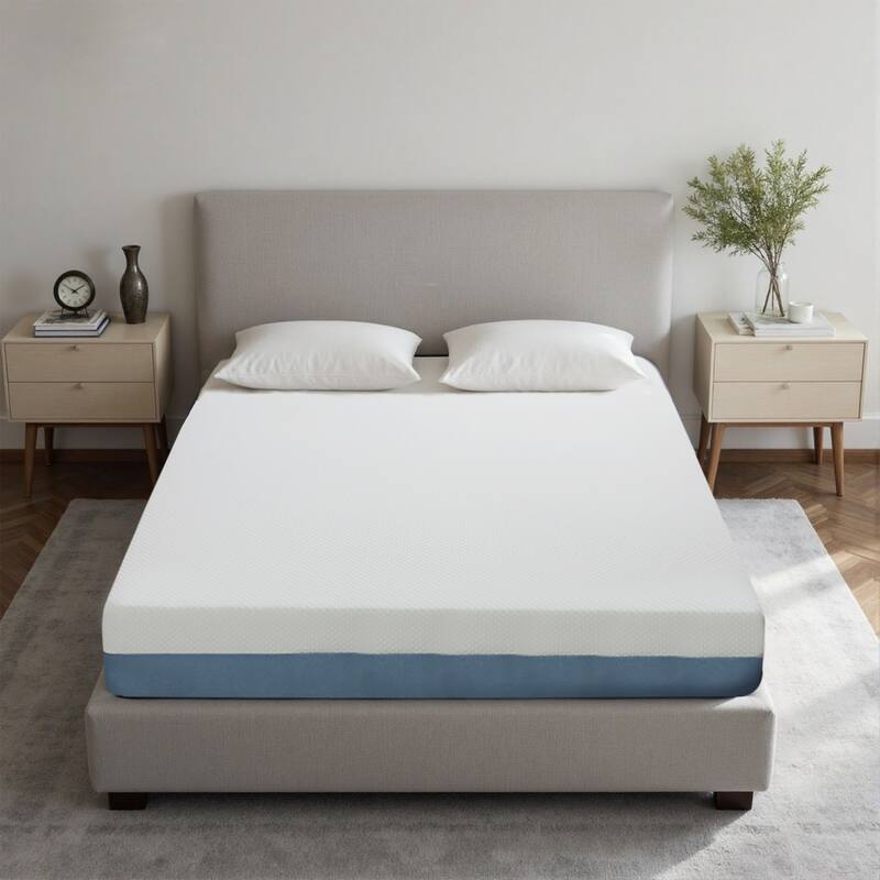 GDFStudio Elara 10 Inch Queen Foam Mattress with Premium High Resilience and Non-Toxic Fabric