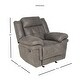 preview thumbnail 8 of 9, Austin Microfiber Glider Reclining Chair by Greyson Living