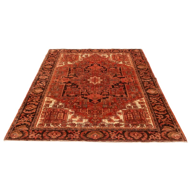 ECARPETGALLERY Hand-knotted Sarabi Red Wool Rug - 8'2 x 11'1
