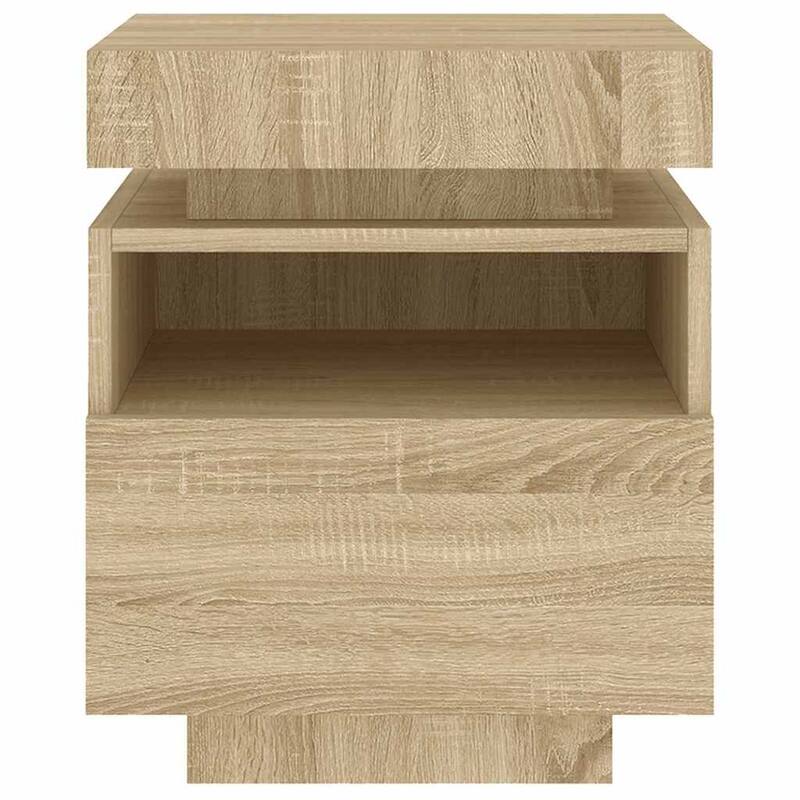 vidaXL Bedside Cabinet Engineered wood Compact Bedside Cabinet