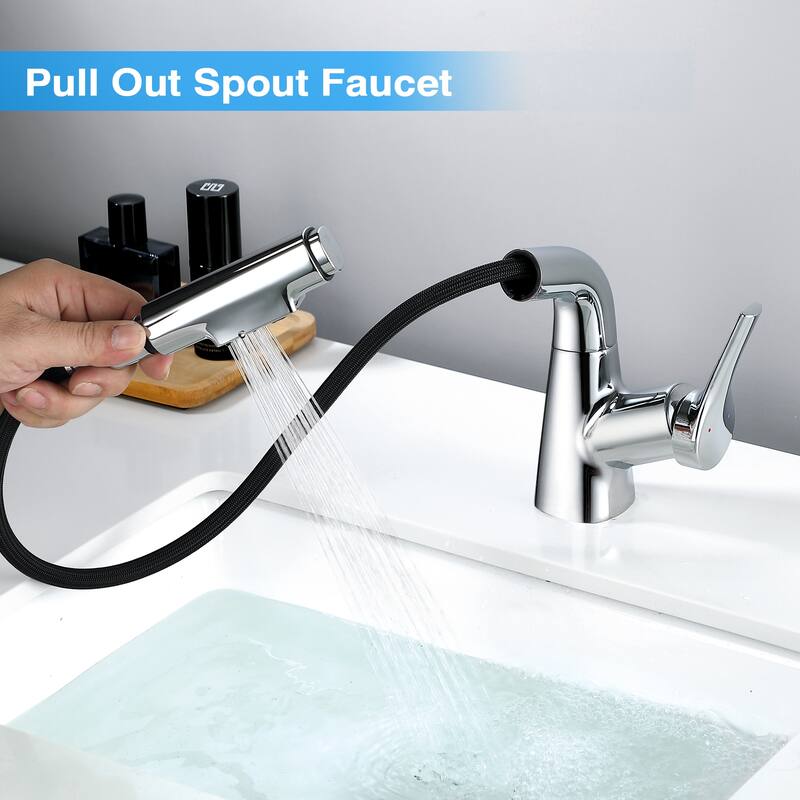 Single Handle Kitchen Swivel-Lift Faucet,Bathroom Sink Faucet