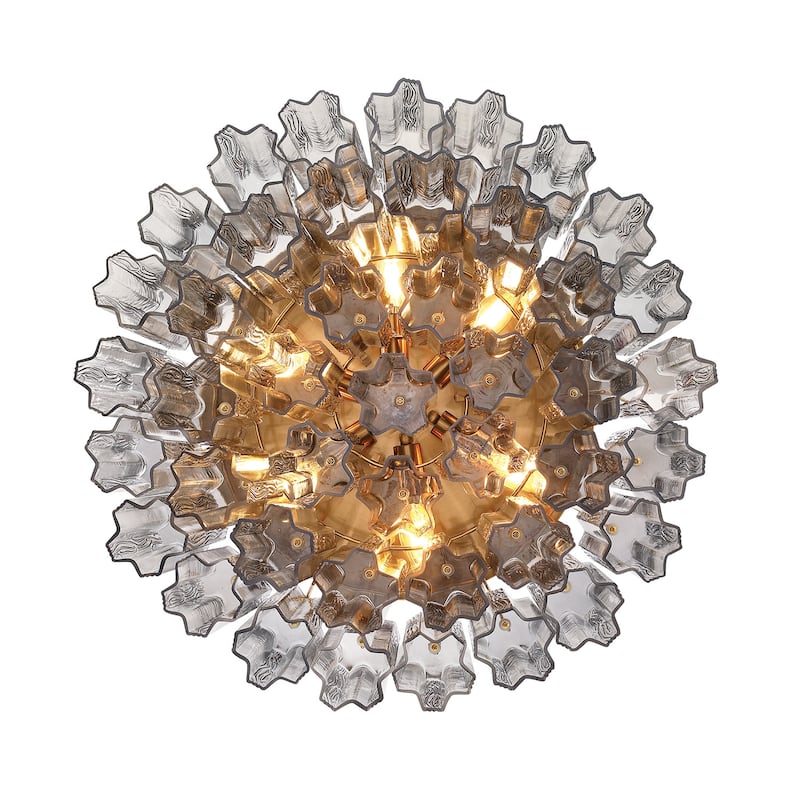 Crystorama Lighting Group ADD-321-SM Addis 7 Light 23" Wide Flush