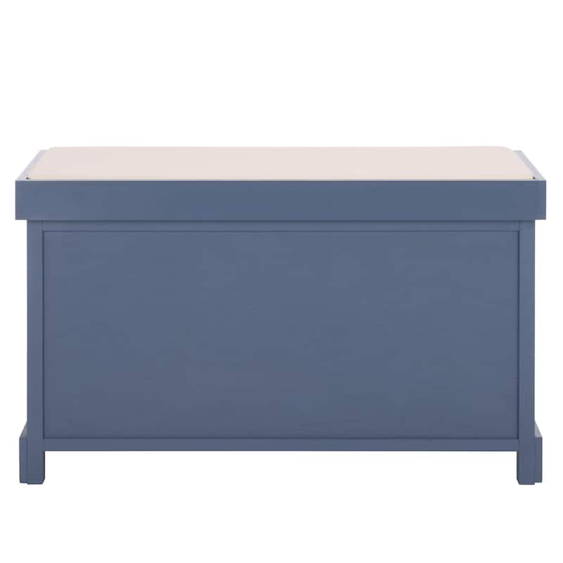 SAFAVIEH Euphemia Brown Woven Storage Basket Bench - 33.5" x 16.1" x 19.9" - 34"W x 16"D x 20"H