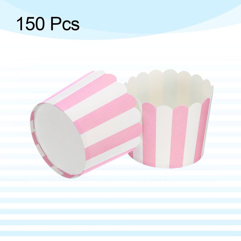 150Pcs Paper Baking Cups 6oz Cupcake Muffins Liner Wrappers