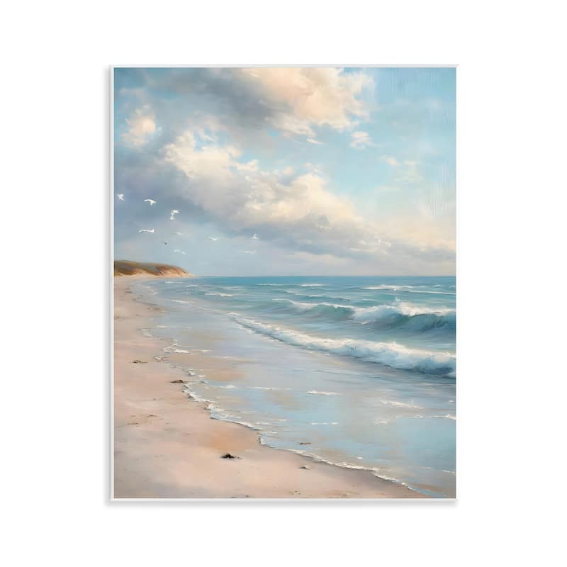 Stupell Where Seagulls Fly Beach View Wall Plaque Art Design By Franklyn Gregory - 11 x 14