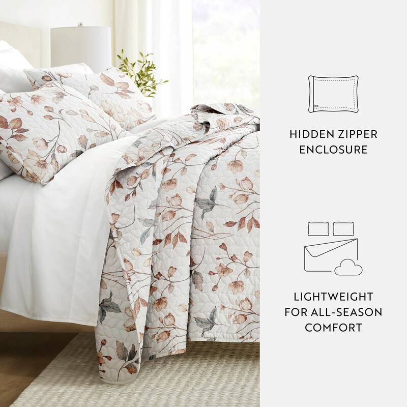 Becky Cameron All Season 3 Piece Patterned Quilt Set