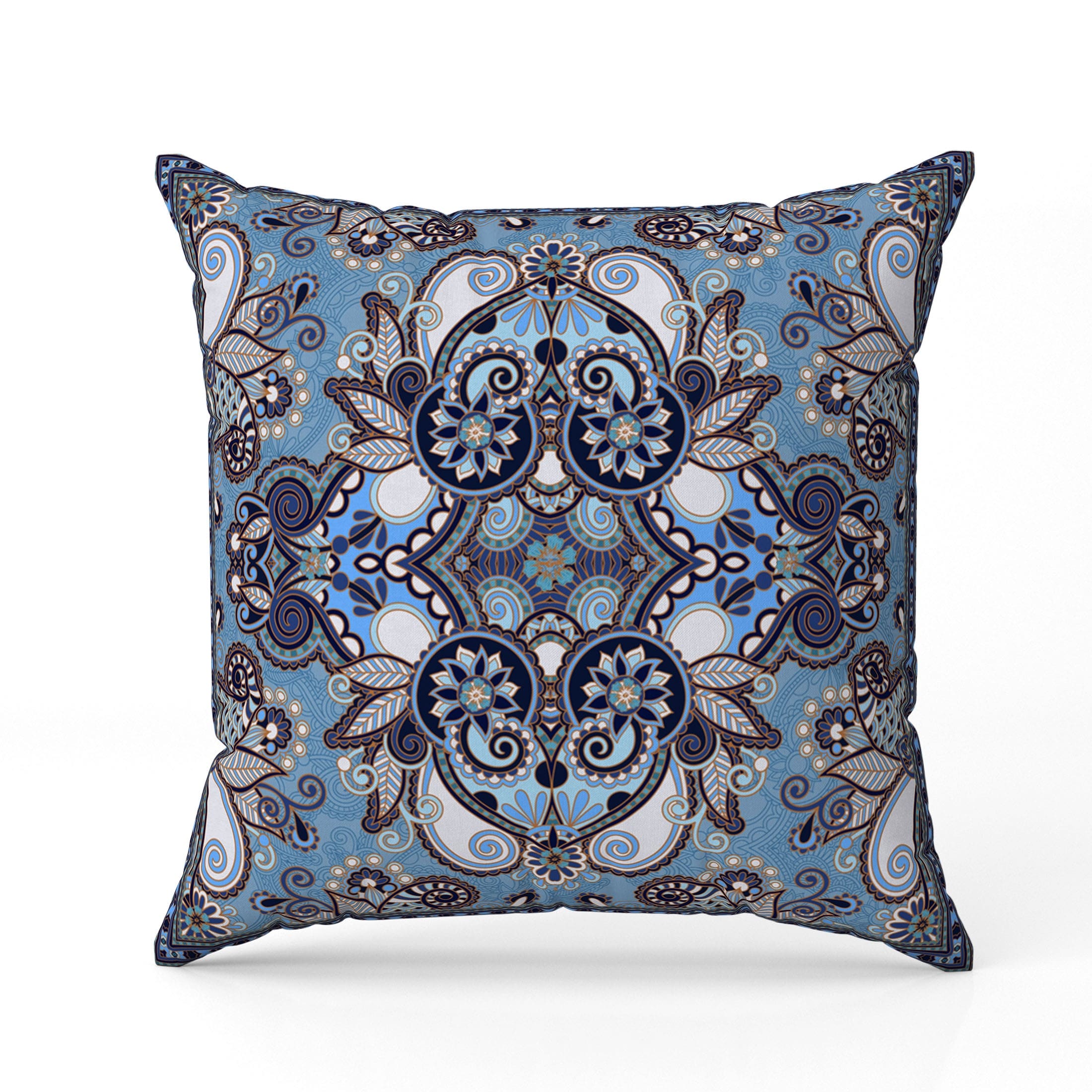 Floral Paisley Throw Pillow26x26 Faux Suede