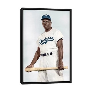 iCanvas "Jackie Robinson (1919-1972)" by Granger Framed Canvas Print ...