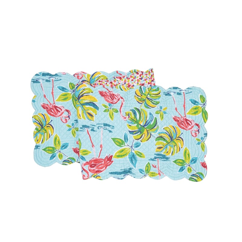 14" x 51" Flamingo Garden Table Runner