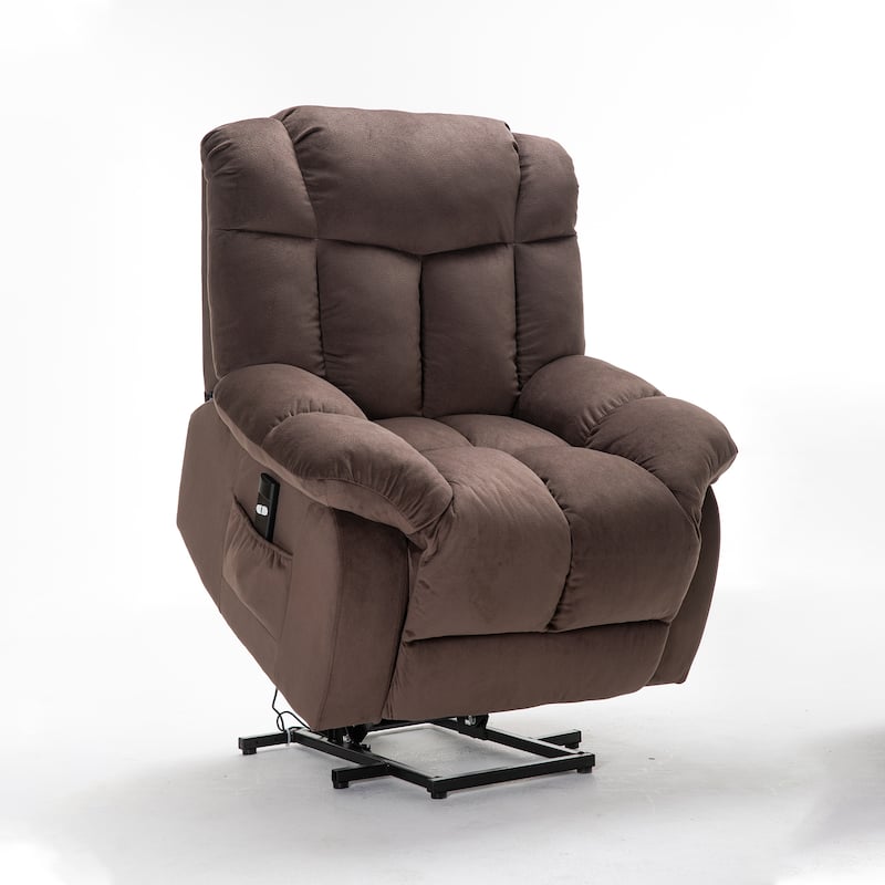 Power Lift Recliner Chair Fabric Sofa for Elderly