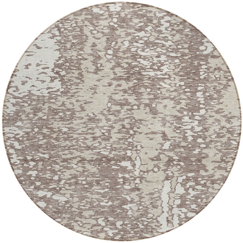 HomeRoots Abstract Transitional Rectangle Outdoor Rug