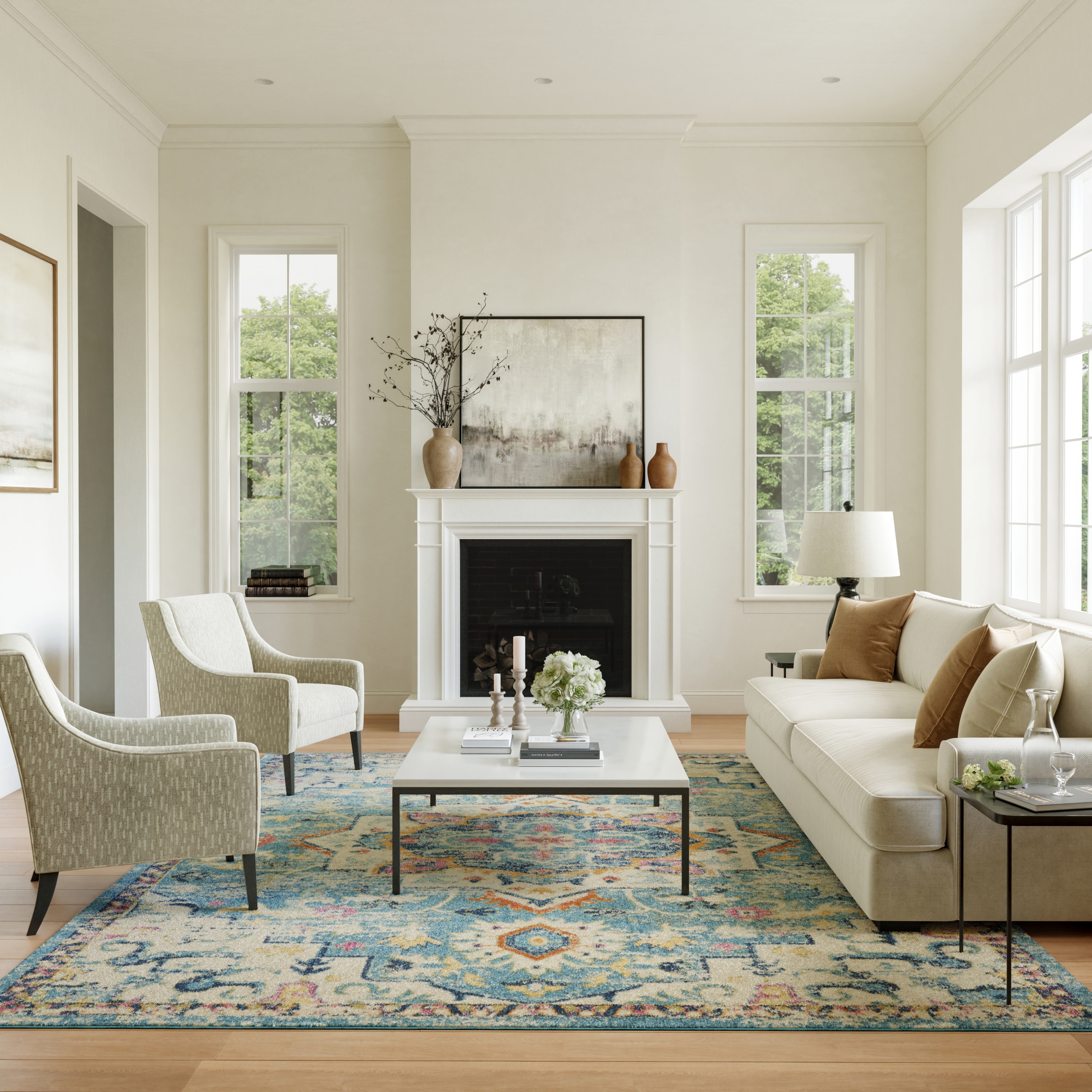 Nourison Cayuga Abstract Medallion Area Rug