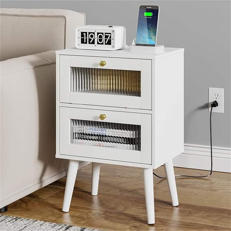 Nightstand with Charging Station