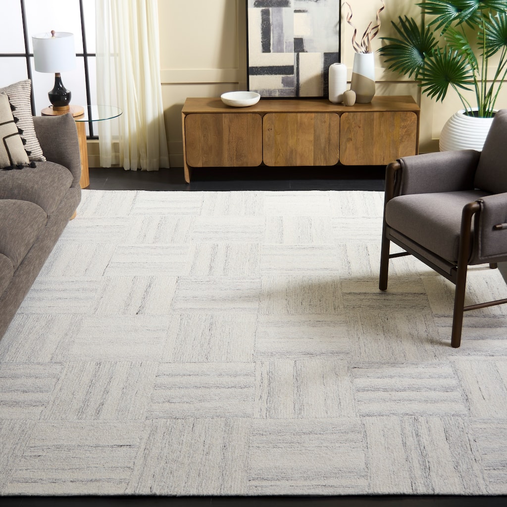 SAFAVIEH Handmade Pine Munire Modern & Contemporary Wool Rug