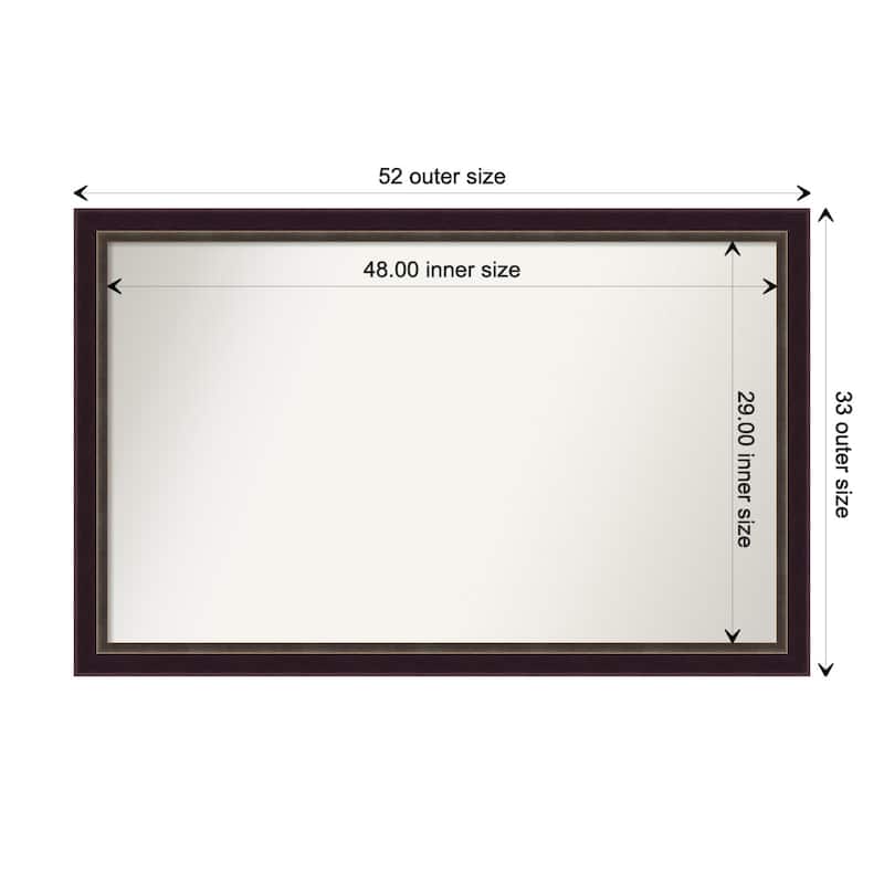 Oversized Wall Mirror Choose Your Custom Size - Signore Bronze Frame