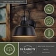 preview thumbnail 6 of 14, Cody Dark Bronze Motion Sensor Dusk to Dawn Outdoor Wall Light Farmhouse Metal Shade - 9.25-in W x 11.25-in H x 10.5-in D