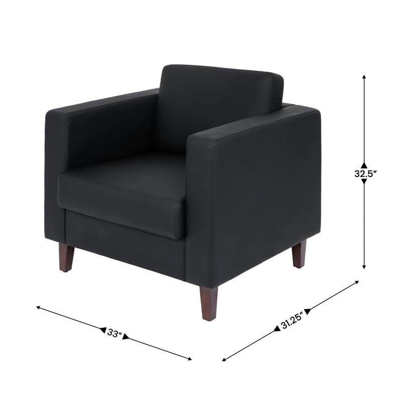 3 PC Commercial Seating Set with Outlets/USB/USB-C Ports - 33"W x 31.25"D x 32.5"H