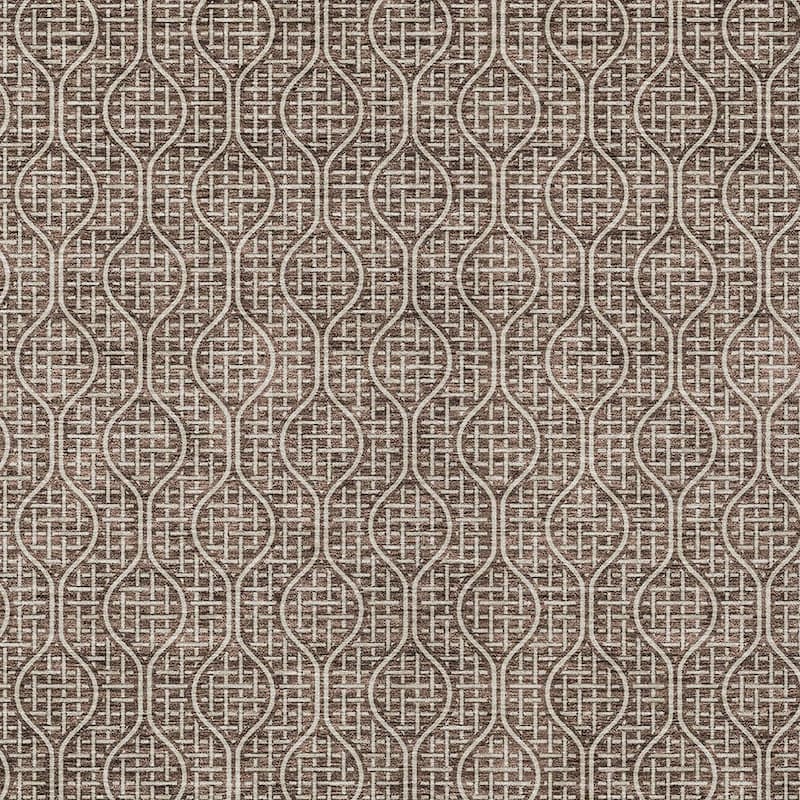 HomeRoots Geometric Transitional Rectangle Outdoor Rug