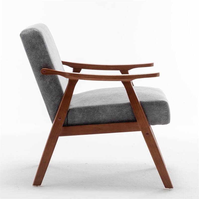 Mid-Century Modern Chair,Solid Wood Frame, Accent Chair