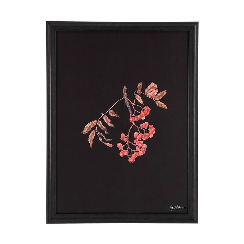 Renwil Wallflower Rag Paper 6-Piece Wall Art with Black Frame