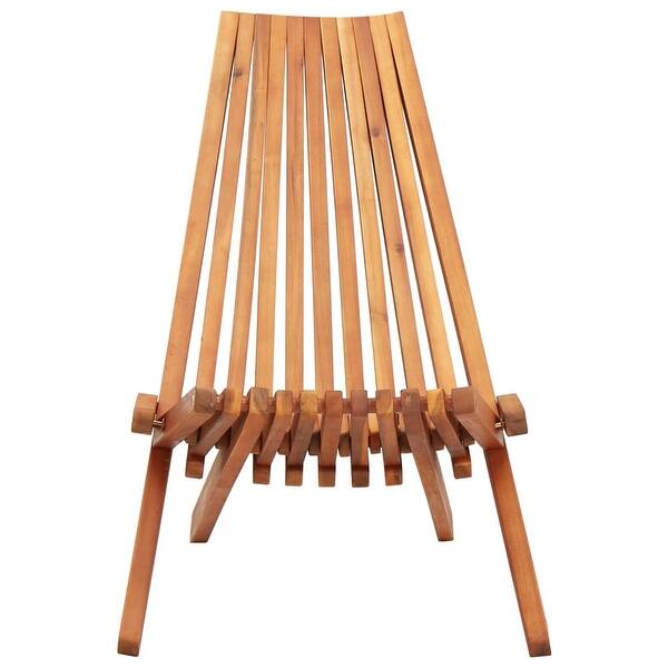Vidaxl Folding Outdoor Lounge Chair Solid Acacia Wood Overstock 30617537