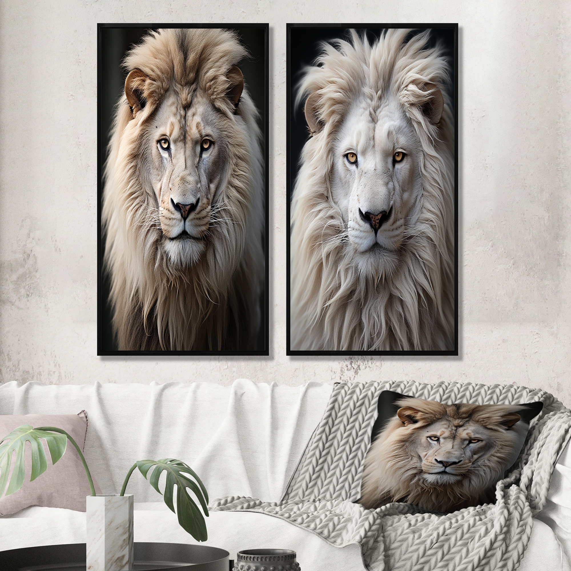 lion ページ Lion ~New 2023 B/W Animal Image Cards~4