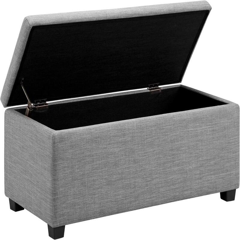 Pholstered Rectangular Storage Ottoman