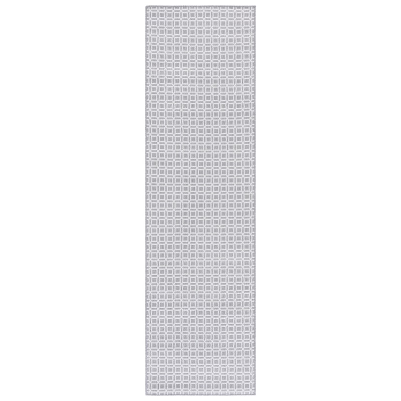 SAFAVIEH Terrace Ganit Indoor/Outdoor Washable Backyard Patio Rug - 2'3" x 8' Runner - Ivory/Grey