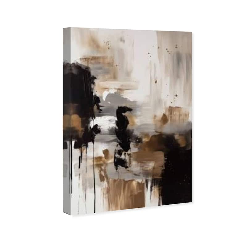 Wynwood Studio Abstract The Knight Jumps Over Black and Modern & Contemporary Wall Art Canvas Print