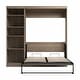 preview thumbnail 62 of 91, Pur Full Murphy Bed with Shelving Unit (84W) by Bestar