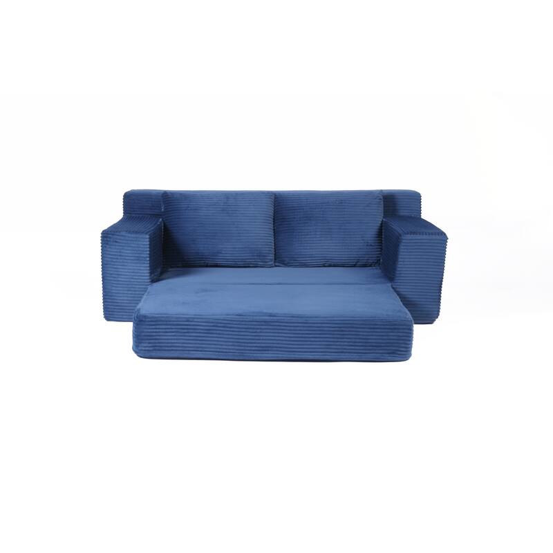 Loveseat Sofa, Comfortable Deep Seat Sofa Bed, Modern Small Corduroy Couch for Living Room Bedroom