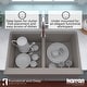 preview thumbnail 28 of 61, Karran Farmhouse Apron Front Quartz Double Bowl Kitchen Sink Kit