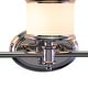 preview thumbnail 8 of 8, Carlisle 3-Light 22.25 in. W Bathroom Vanity Lighting Fixture, White Frosted Opal Glass, Dimmable LED Compatible, Reversible