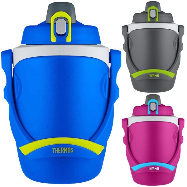 Thermos 64 oz. Foam Insulated Flip-Up Lid Hydration Water Bottle w/ Carry Handle - 64 oz.