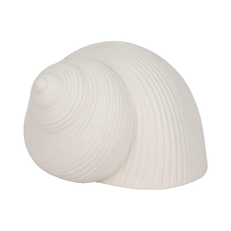 Sagebrook Home Stoneware White Seashell Decor