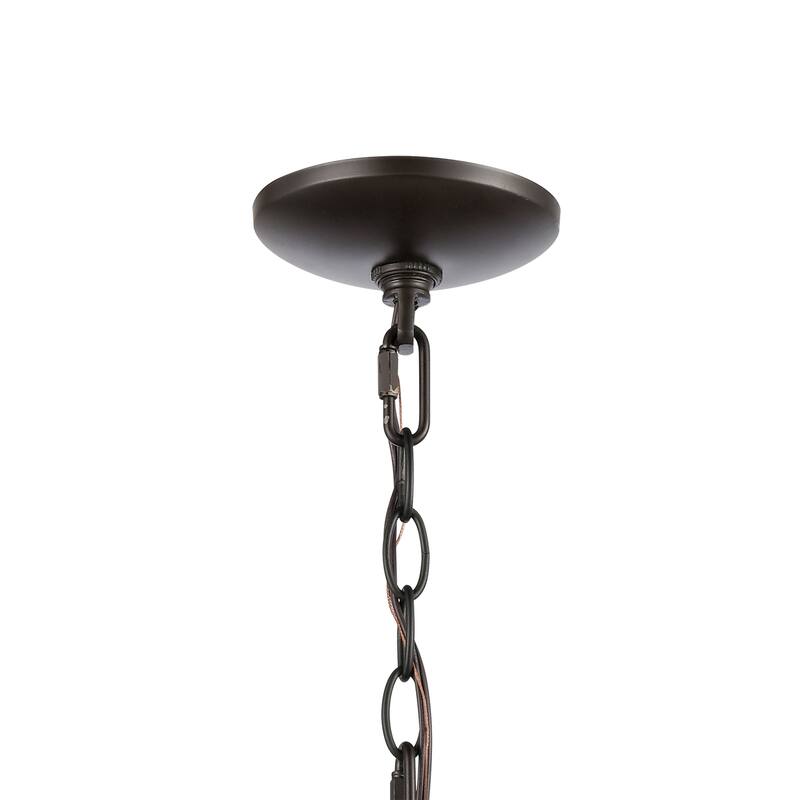 Market Square 19-inch Wide 3-Light Chandelier in Oil Rubbed Bronze