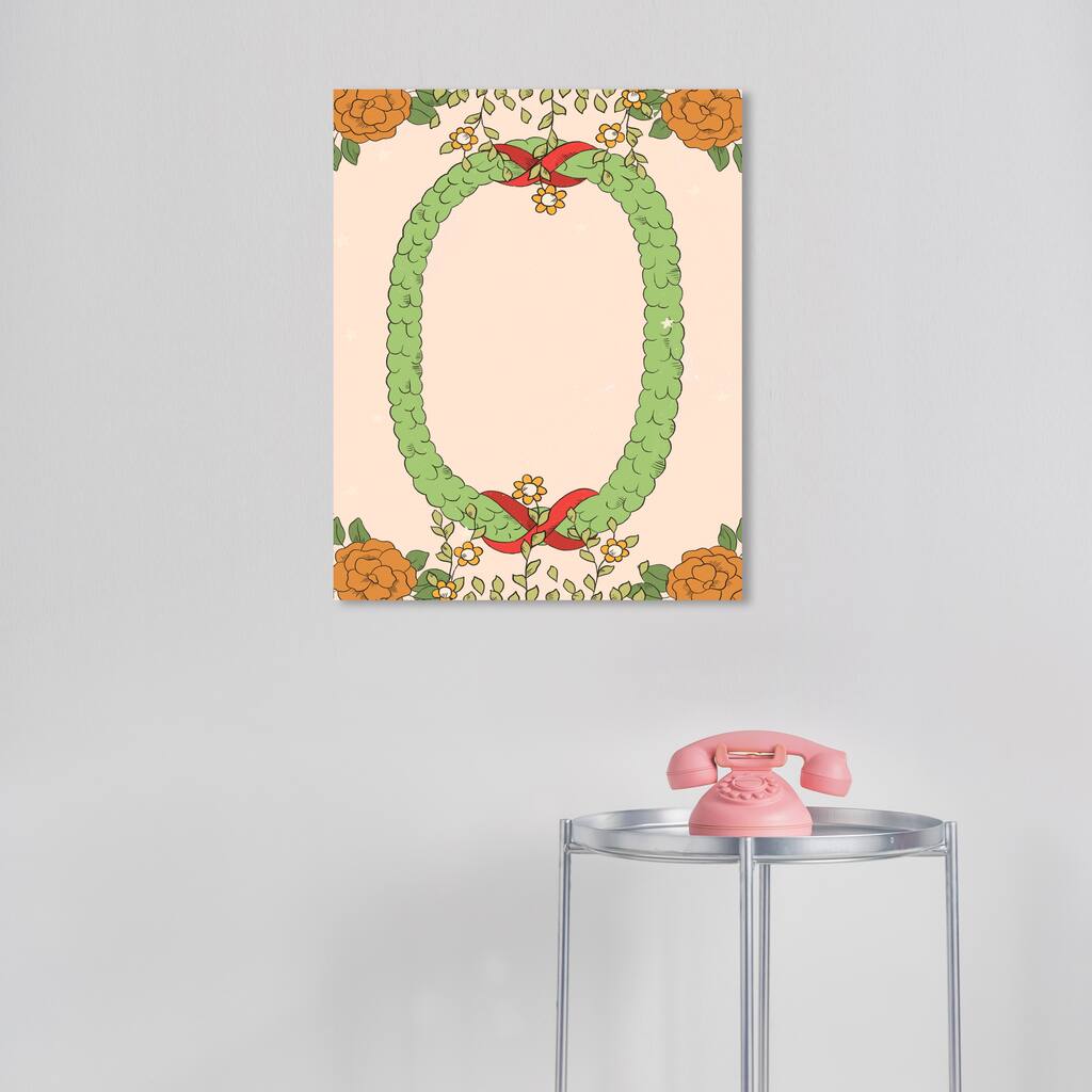 Wynwood Studio Canvas Floral and Botanical Floral Agreement Green Modern & Contemporary Wall Art Canvas Print