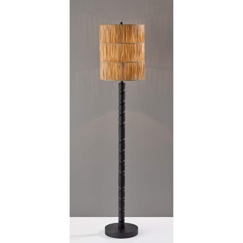 Norfolk Floor Lamp - Black Wood