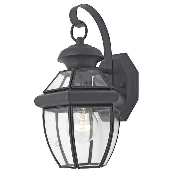 slide 1 of 1, Quoizel Newbury 7" Outdoor Hanging Light in Mystic Black Mystic Black