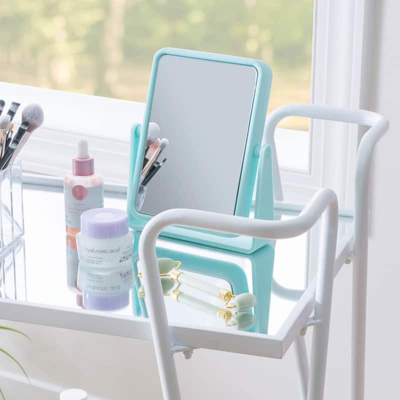 Rosa Mid-Century 2-Teir Rolling Metal Bar Cart